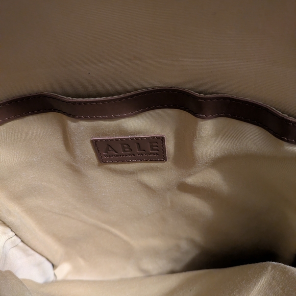 Able Brown Leather Backpack - Picture 6 of 9